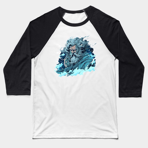 zeus Baseball T-Shirt by skatermoment